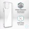 Funda silicona transparente para iPhone, vista de ambiente