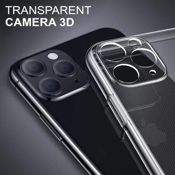 Funda silicona transparente para iPhone, vista de ambiente