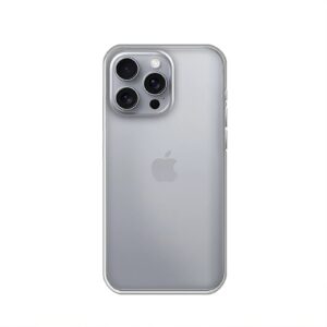 Funda silicona transparente para iPhone 15 Pro y 16 Pro
