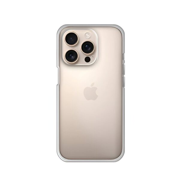 Funda silicona transparente para iPhone 15 Pro Max y 16 Pro Max